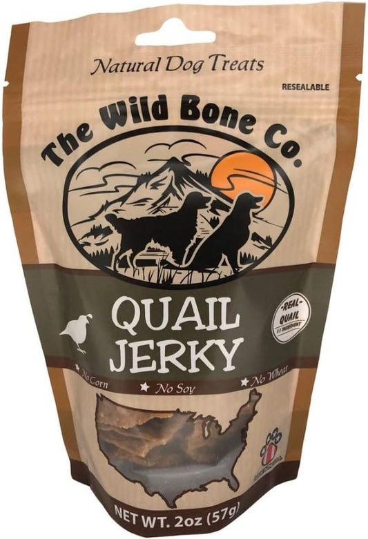 Quail Jerky Natural Dog Treats, 2 Ounces, Made in The USA