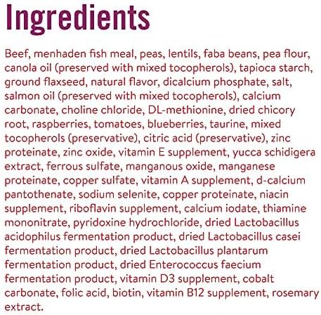 Chicken Soup for the Soul Pet Food Grain-Free Dry All Stages Dog Food, Beef & Legumes Recipe, 4 Pound Bag, Soy, Corn & Wheat Free, No Artificial Flavors or Preservatives