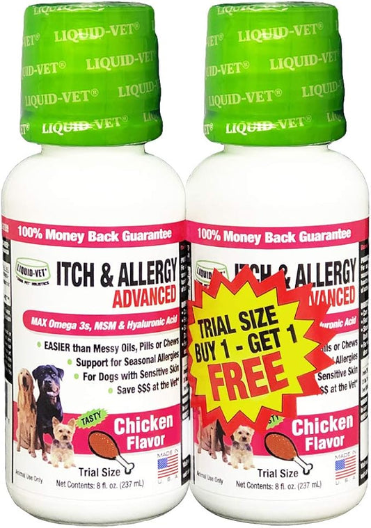 K9 Itch & Allergy Advanced Formula, Chicken Flavor, 8 oz BOGO Trial Pack