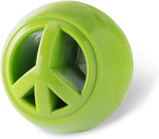 Outward Hound Nooks Peace Interactive Treat Dispensing Dog Toy, Small, Green