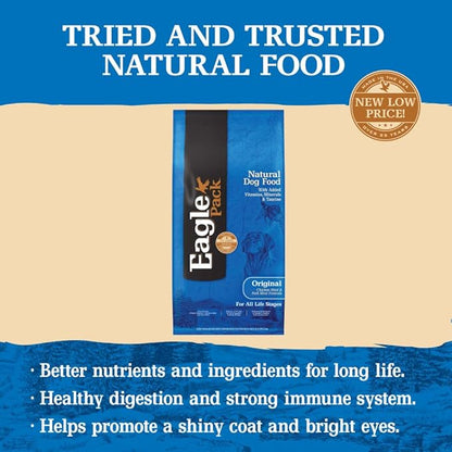 Eagle Pack Natural Dry Dog Food, Original Chicken & Pork, 30-Pound Bag