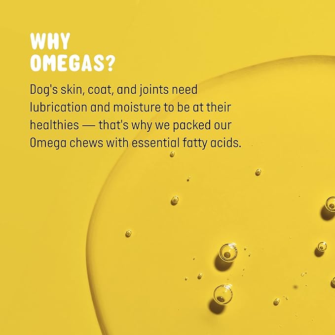 Omega 3 Fish Oil for Dogs Soft Chews 120 ct - Omega 3 for Dogs with Biotin & Vitamin E for Shiny Coat - Dog Skin and Coat Supplement for Itchy, Dry Skin - Shedding Omega 3 6 9 Oil for Dog