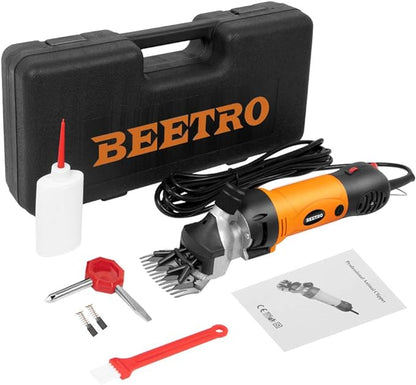 BEETRO 500W, Electric Professional Sheep Shears, Animal Grooming Clippers for Sheep Alpacas Goats and More, 6 Speeds Heavy Duty Farm Livestock Haircut