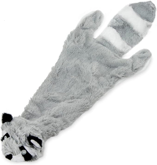 Best Pet Supplies Stuffing Free Squeaky Dog Toys for Small Dogs, Medium Dogs, and Large Dogs, Durable, Best Dog Chew Toy for Teething Puppy, Indoor Play, Holds Plastic Bottle - Raccoon, Large