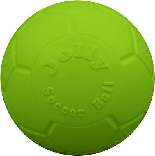 Jolly Pets Large Jolly Soccer Ball Floating-Bouncing Dog Toy; 8" Green Apple