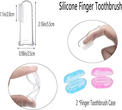 Pet DogToothbrush Kit,Cat Finger Toothbrush,Dog Double Headed Toothbrush for Dental Care,Halitosis and Tartar Removal for Dog and Puppy（11 PCS）