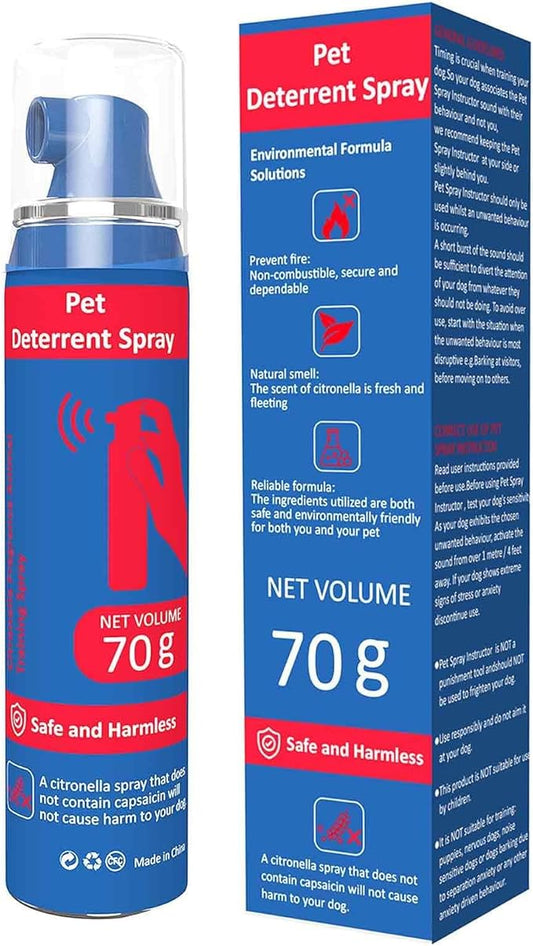 Pet Instructor Spray for Dog, 70ml Spray Corrector Dog Trainer, Safe Humane & Effective Stop Barking, Jumping Up, Food Stealing, Dog Fights & Attacks, Help Stop Unnecessary Dog Behaviour (1 Pack)