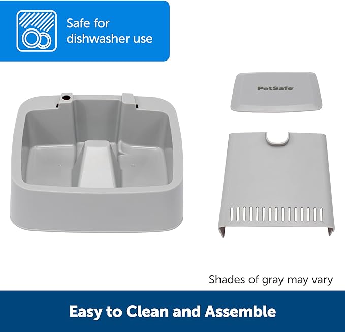 PetSafe Drinkwell Cat Water Fountain - Automatic Dog Water Bowl - Great for Multiple Pets - Pump and Water Filter Included - Dishwasher Safe - Easy Clean Pet Dish - Water Dispenser - 1 Gallon/128 oz