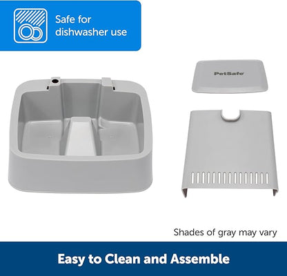 PetSafe Drinkwell Cat Water Fountain - Automatic Dog Water Bowl - Great for Multiple Pets - Pump and Water Filter Included - Dishwasher Safe - Easy Clean Pet Dish - Water Dispenser - 1 Gallon/128 oz