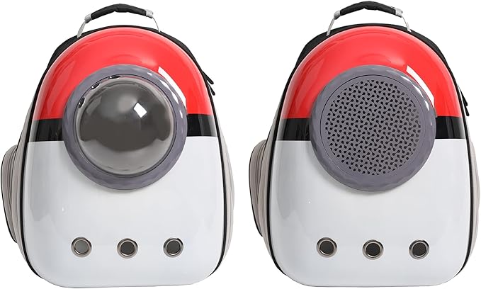 Front Expandable Cat Backpack Carrier, Fit up to 20 lbs, Space Capsule Astronaut Cat Bubble Backpack