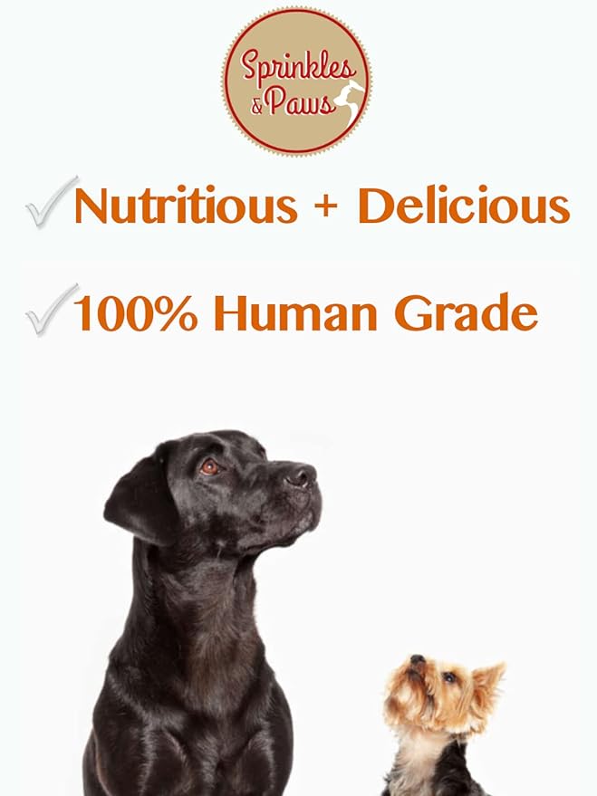 Sprinkles & Paws Pumpkin Sprinkles | Pumpkin Powder for Dogs | Dog Food Topper Made with Organic Pumpkins | Digestive Health, Allergy Relief, Skin & Coat | Add to Food or Kibble as Meal Mixer