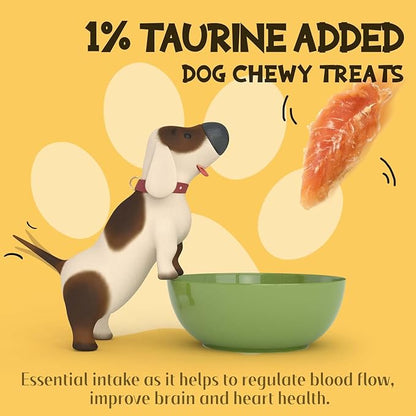 ASMPET Chicken Jerky Dog Treats, Natural Dog Treats Made with Real Breast Healthy Low Fat Dog Treats for Small Dogs Medium Dogs 1% Taurine High Protein Dog Snacks No Artificial Flavors