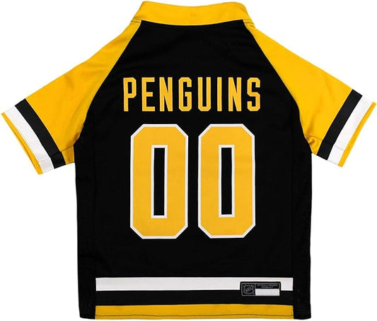 Pets First NHL Pittsburgh Penguins Jersey for Dogs & Cats, Medium. - Let Your Pet Be A Real NHL Fan!