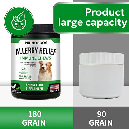 Multivitamin Dog Supplement, Glucosamine Chondroitin for Dogs, Probiotics, Omega Fish Oil, Dog Supplements & Vitamins, Dog Vitamins for Skin and Coat Allergies, (Beef 180 ct)