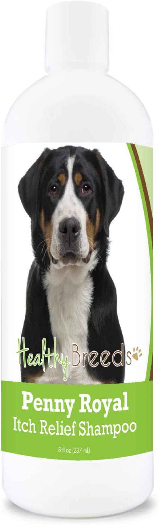 Healthy Breeds Greater Swiss Mountain Dog Penny Royal Itch Relief Shampoo - Stop The Scratching & Relieve The Itch with Essential Oils of Eucalyptus & Cedarwood - Mint Scent - 8 oz
