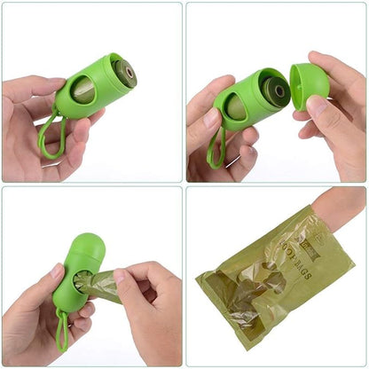 Dog Poop Bag Biodegradable Scented: Leak Proof Dog Waste Bags With 1 Dispenser, Eco-Friendly Poop Bags 18 Rolls Refills -450 Counts