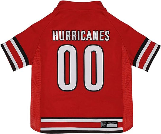Pets First NHL Carolina Hurricanes Jersey for Dogs & Cats, Large. - Let Your Pet Be A Real NHL Fan!