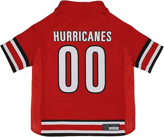 Pets First NHL Carolina Hurricanes Jersey for Dogs & Cats, Small. - Let Your Pet Be A Real NHL Fan!