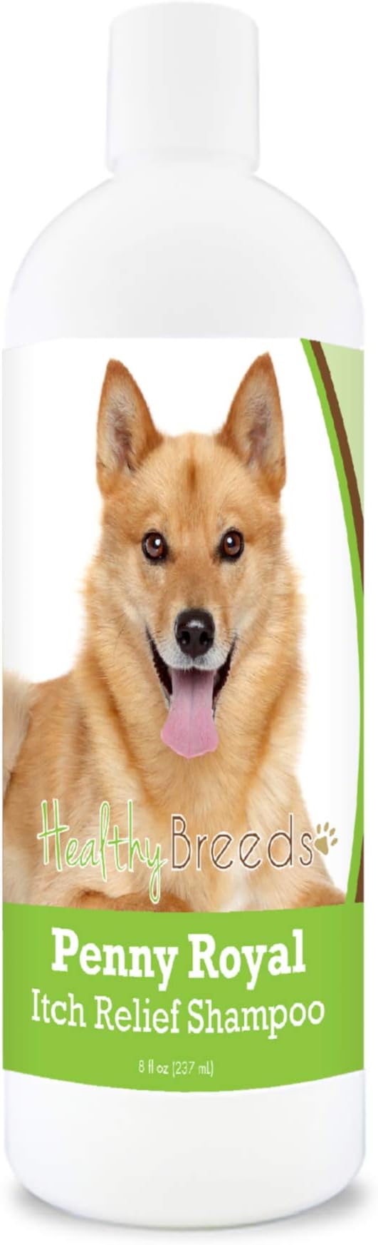 Healthy Breeds Finnish Spitz Penny Royal Itch Relief Shampoo - Stop The Scratching & Relieve The Itch with Essential Oils of Eucalyptus & Cedarwood - Mint Scent - 8 oz