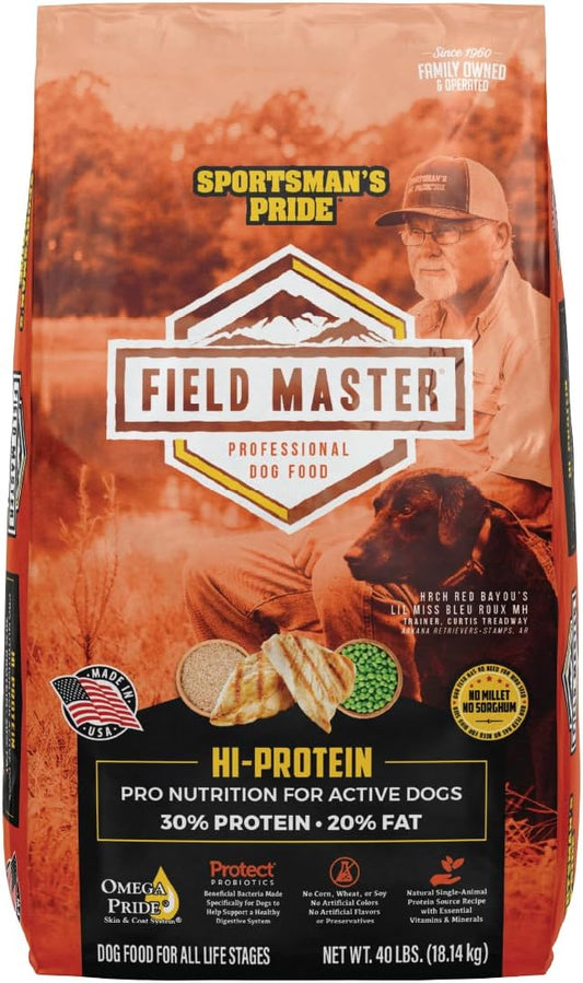 Field Master 30/20 High-Protein Dry Dog Food, 40-lb Bag
