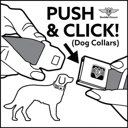 Buckle-Down Seatbelt Buckle Dog Collar - SCOOBY DOO Group Pose/Bones - 1" Wide - Fits 9-15" Neck - Small
