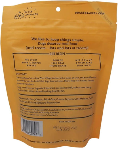 Bocce's Bakery Soft & Chewy Dog Treats 3 Flavor Variety - (1) Each: Cheese, Duck, Peanut Butter Banana (6 Ounces) - Plus Rope Toy and Fun Animal Facts Booklet Bundle