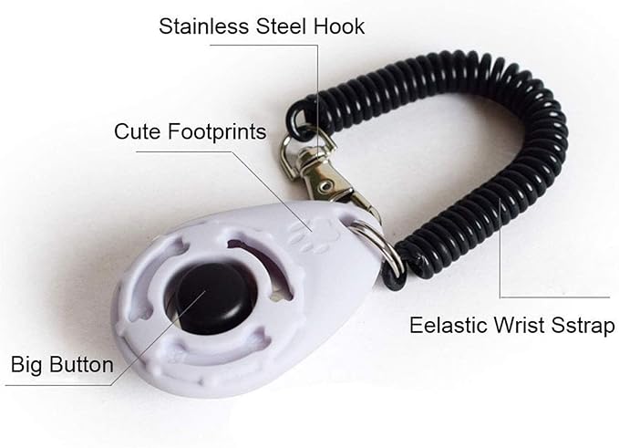 3 Pack Dog Training Clicker with Wrist Strap, Pet Clicker for Dog Clicker for Training Puppy Clicker Trainer, Pet Training Clicker for Cats Puppy Bird Horse Animal