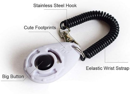 3 Pack Dog Training Clicker with Wrist Strap, Pet Clicker for Dog Clicker for Training Puppy Clicker Trainer, Pet Training Clicker for Cats Puppy Bird Horse Animal