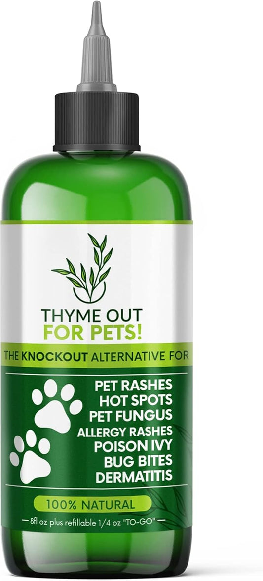 for Pets (8oz) - Natural Dog and Cat Itch Relief & Skin Treatment for Itchy Paws and Ringworm - Yeast Infection, Dandruff and Hot Spot Spray for Dogs - All Natural, Organic Blend