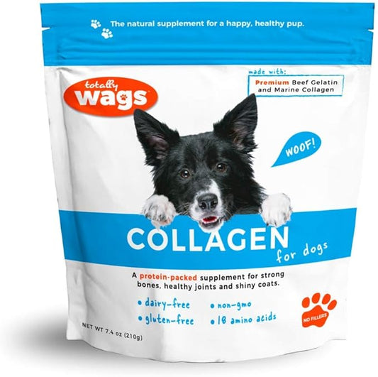 Collagen for Dogs: All Natural Premium Non GMO Collagen. Supports Healthy Joints, Skin, Fur, Digestion.