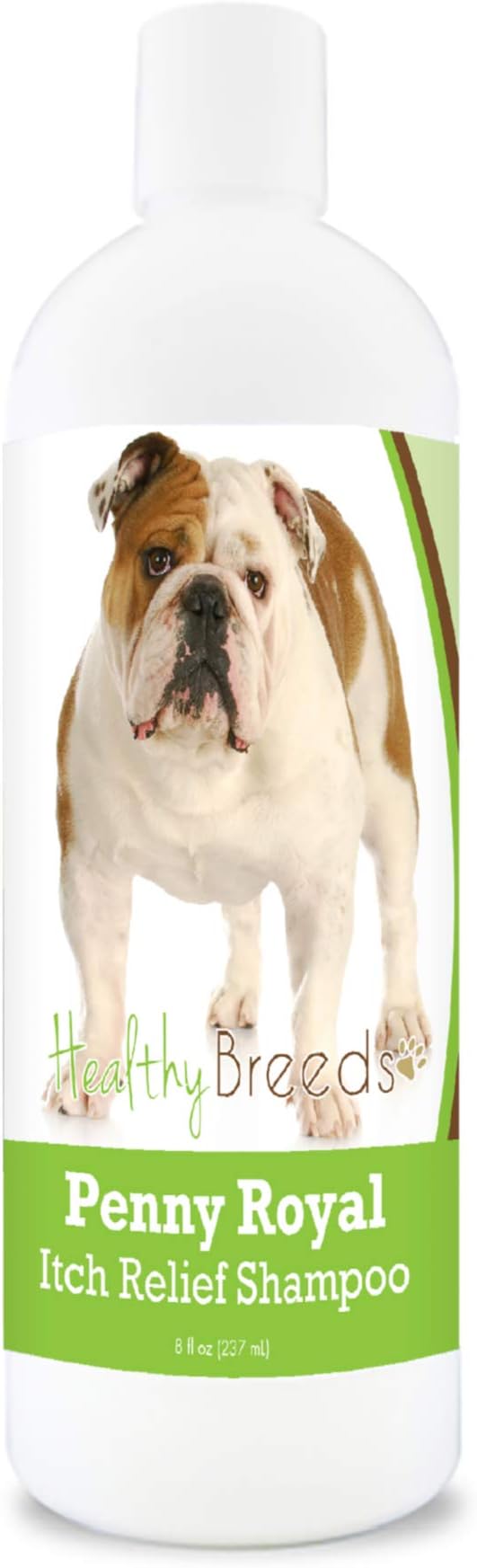 Healthy Breeds Bulldog Penny Royal Itch Relief Shampoo - Stop The Scratching & Relieve The Itch with Essential Oils of Eucalyptus & Cedarwood - Mint Scent - 8 oz