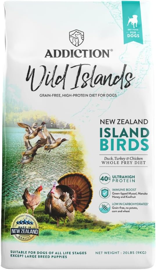 Addiction Wild Islands Island Bird Premium Duck Turkey & Chicken Dry Dog Food - 20 lb