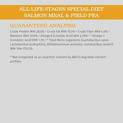 Blackwood Special Diet All Life Stages Dry Dog Food, 30Lb., Salmon Meal & Field Pea Recipe, Sensitive Skin and Stomach, Grain Free Dog Food