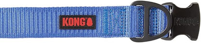 KONG Max HD Ultra Durable Neoprene Padded Dog Collar (Medium, Blue)