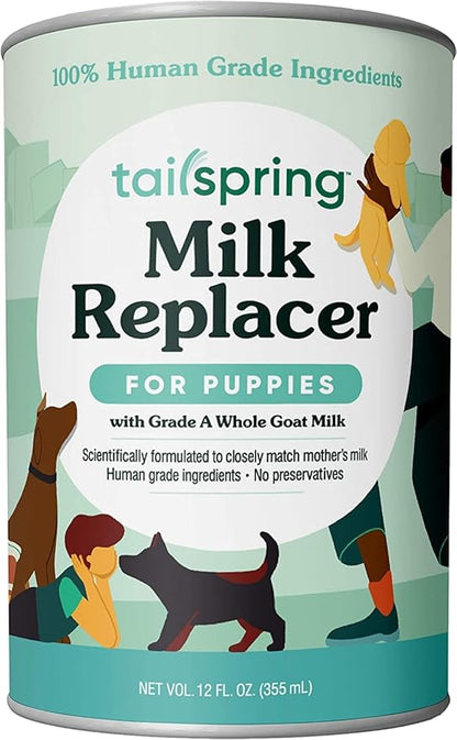 Milk Replacer for Puppies, Liquid Ready-to-Feed, Made with Whole Oat Milk (12 Fl Oz (Pack of 3)