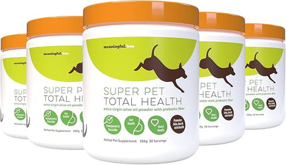 Heart Health for Dogs, Fiber Supplement for Digestive Health, Heart Health & Gut Health, Coat & Joint Health, Made in USA, Only Two Natural Ingredients, 5 Pack