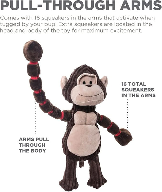 Outward Hound Thunda Tugga Gorilla Plush & Squeaky Dog Tug Toy