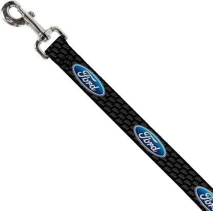 Buckle-Down Pet Leash - Ford Oval w/Text - 4 Feet Long - 1" Wide