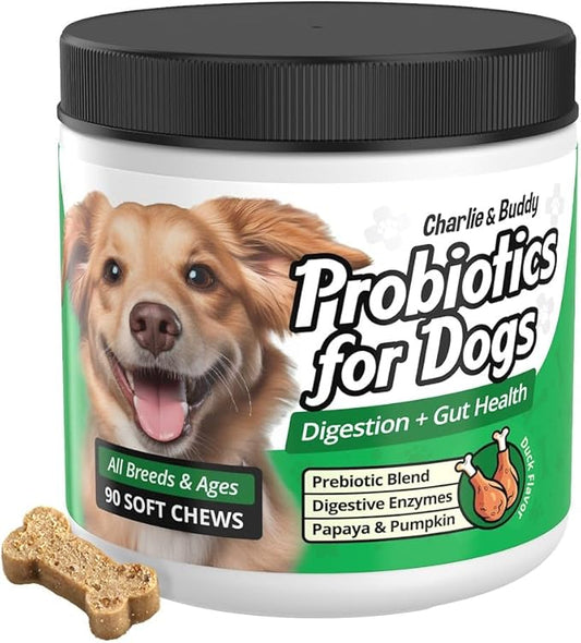 Probiotics for Dogs, Digestive Support, Dog Supplements with Enzymes