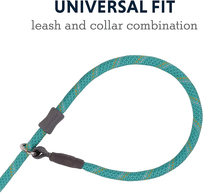 Ruffwear, Just-a-Cinch Dog Leash, 2-in-1 Lead Collar Combination, Aurora Teal