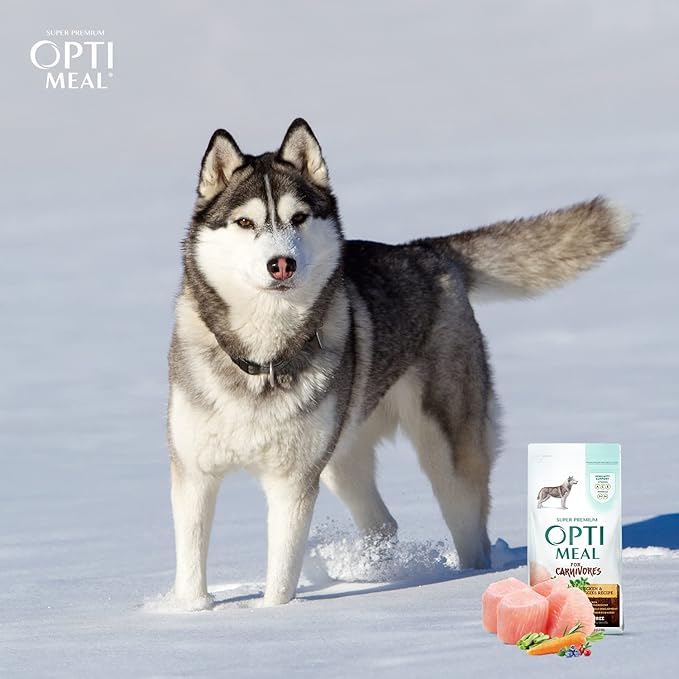 OPtimeal Grain-Free Dog Food - Proudly Ukrainian - Balanced Dog Food Dry Recipe with Immunity Support, Non-Grain Dry Dog Food for All Dog Breeds (3.3 lbs, Chicken & Veggies)