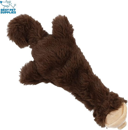 Best Pet Supplies Stuffing Free Squeaky Dog Toys for Small Dogs, Medium Dogs, and Large Dogs, Durable, Best Dog Chew Toy for Teething Puppy, Indoor Play - Monkey, Small