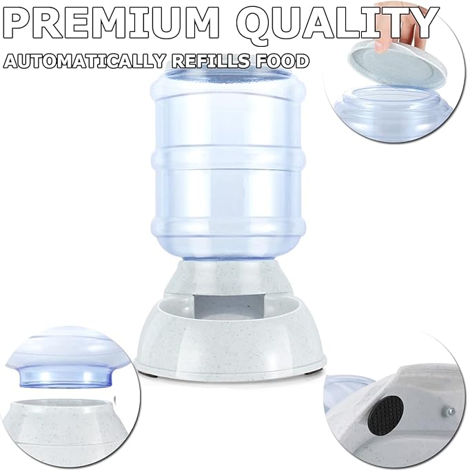 VaygWay Self Dispensing Pet Feeder – Automatic Gravity Dog Cat Feeder – Dry Food Dispenser Gravity Feeder – Automatic Pet Feeder Cat Feeder