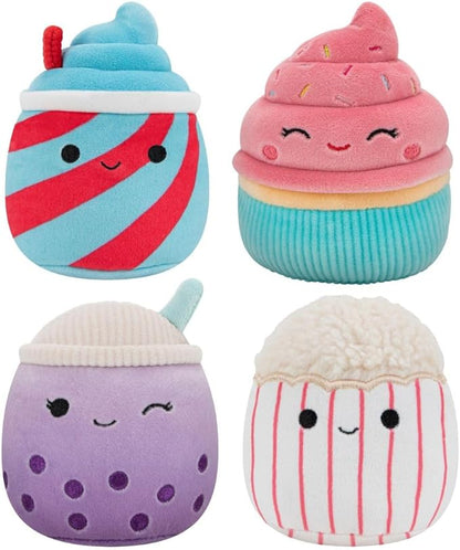 Squishmallows Original 3.5-Inch Snacks and Sweets Dog Toy 4-Pack - Small Ultrasoft Official Plush Pet Toys - Amazon Exclusive