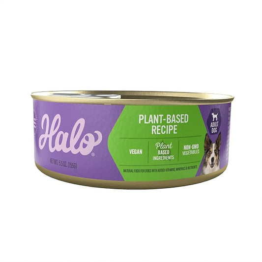 Halo Garden of Vegan Adult Wet Dog Food, Plant-Based, 5.5oz Can (Pack of 12)