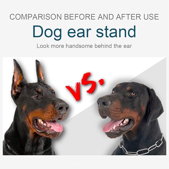 ziyue Doberman Dog Ear Posting Kit, Dog Ear Stand Up Support Tool, Dog Ear Tap for Doberman Pinscher Dog