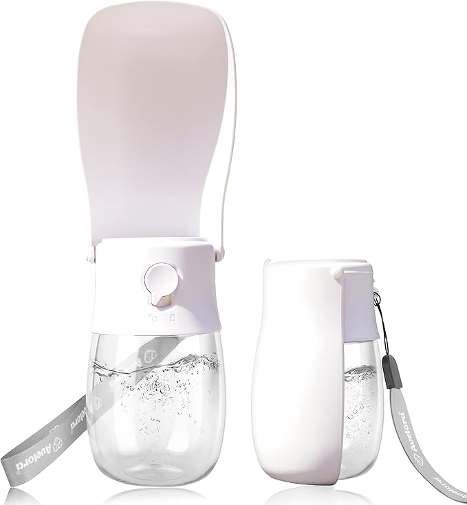 Foldable Dog Water Bottle,Portable Dog Water Dispenser,Outdoor Pet Water Bottle for Dog,Cat,Puppy,Walking,Hiking,Travel.Dishwasher Safe,Puppy Accessories,10oz