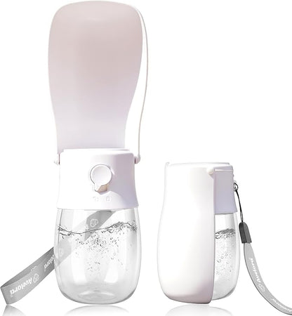 Foldable Dog Water Bottle,Portable Dog Water Dispenser,Outdoor Pet Water Bottle for Dog,Cat,Puppy,Walking,Hiking,Travel.Dishwasher Safe,Puppy Accessories,10oz