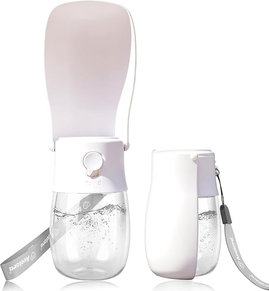 Foldable Dog Water Bottle,Portable Dog Water Dispenser,Outdoor Pet Water Bottle for Dog,Cat,Puppy,Walking,Hiking,Travel.Dishwasher Safe,Puppy Accessories,10oz