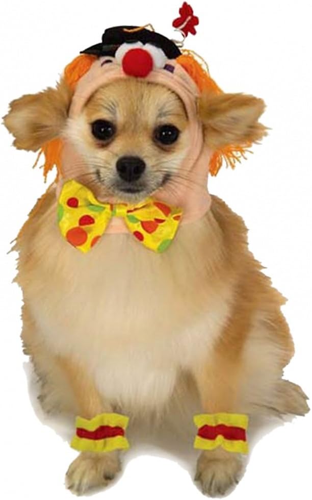 Rubie's Pet Costume, Medium, Clown Headpiece with Cuffs
